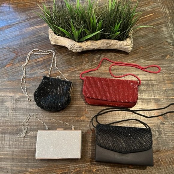 St John Evening Dress with Chalk + Sequin Collar, size 2 - Picture 14 of 14